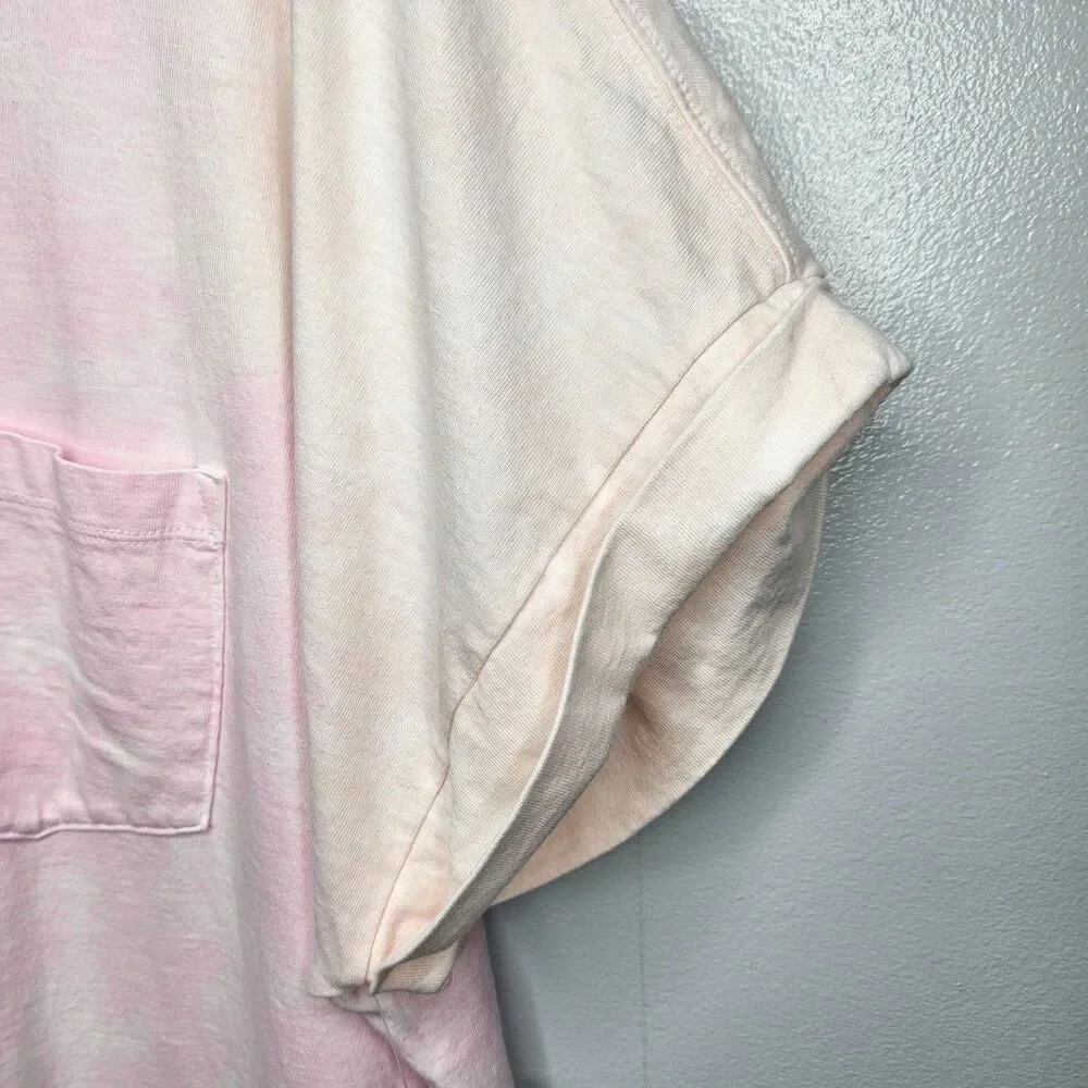 GAP Women's T-Shirt Dress XL Tie-Dye Cotton Jersey Short Sleeve Casual Pullover - Picture 4 of 8